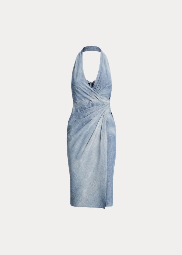 Women's Ralph Lauren Nelma Chambray Dresses | 542986SLY